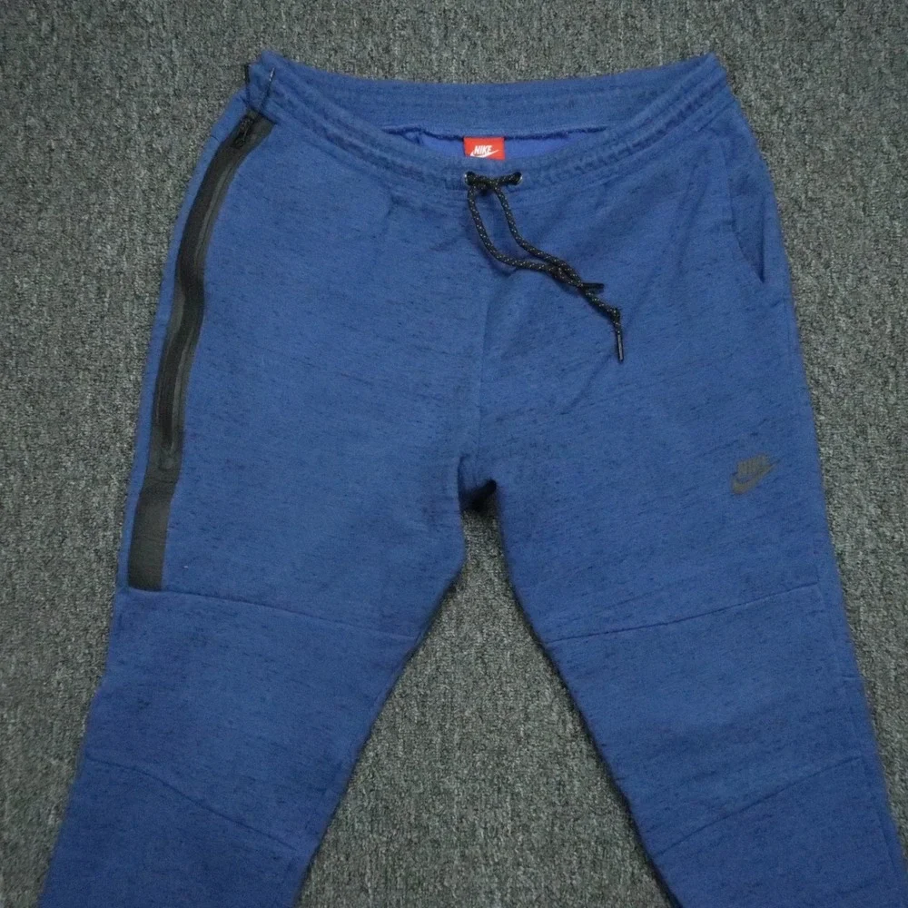 Nike Pants Mens‎ Extra Large Game Royal Blue Tech Fleece Joggers Zip Pocket